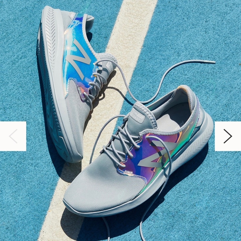 New Balance Fuel Core sneakers in chrome